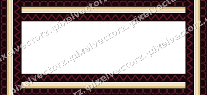 Decorative picture frame border in dark pink with arcade frieze
