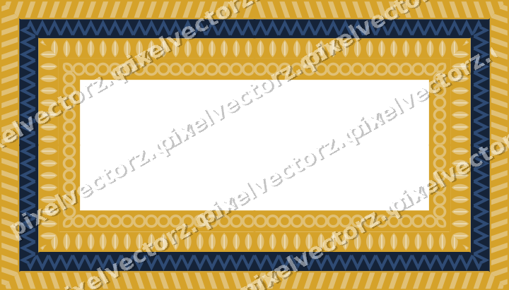 Decorative picture frame border in dark blue with diagonal band