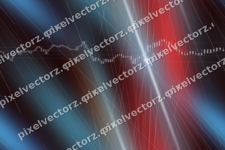 Nahtloser Neon Diagramm Hintergrund in Blau und Rot