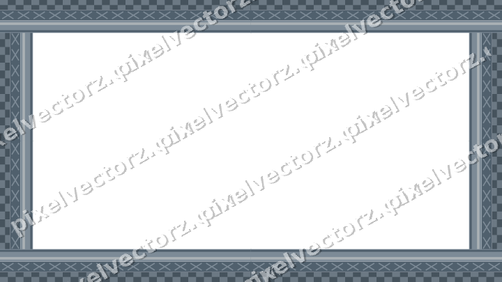 Decorative picture frame border in blue and orange with cross band