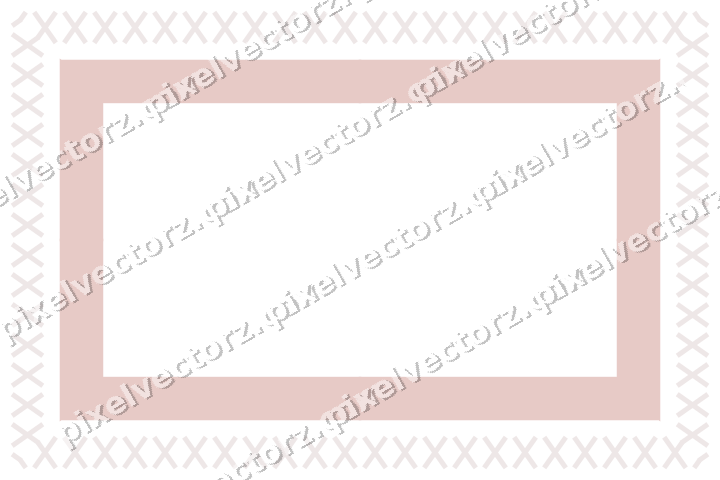 Decorative picture frame border in pale pink with cross band