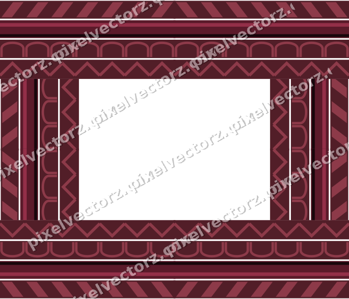 Decorative picture frame border in dark pink with diagonal band
