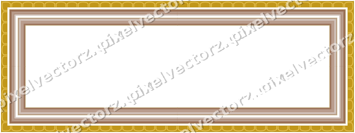 Decorative picture frame border in amber with arcade frieze