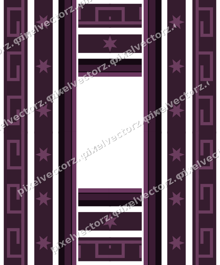 Decorative picture frame border in dark magenta with star band