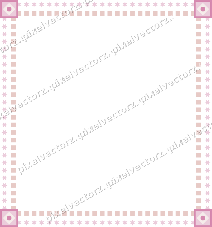 Decorative picture frame border in pale pink and pale red with dentil