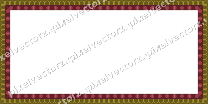 Decorative picture frame border in dark pink with arcade frieze