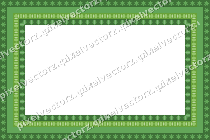 Decorative picture frame border in lime and yellow with egg and dart