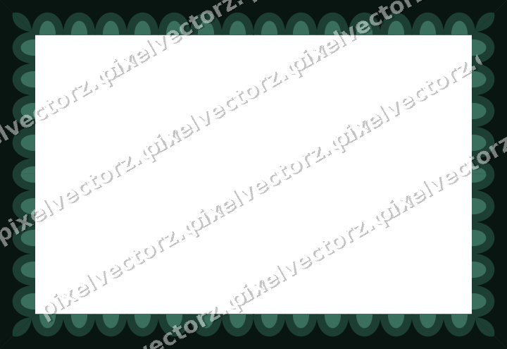 Decorative picture frame border in dark red with scale band