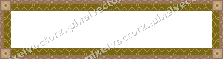 Decorative picture frame border in amber with arcade frieze