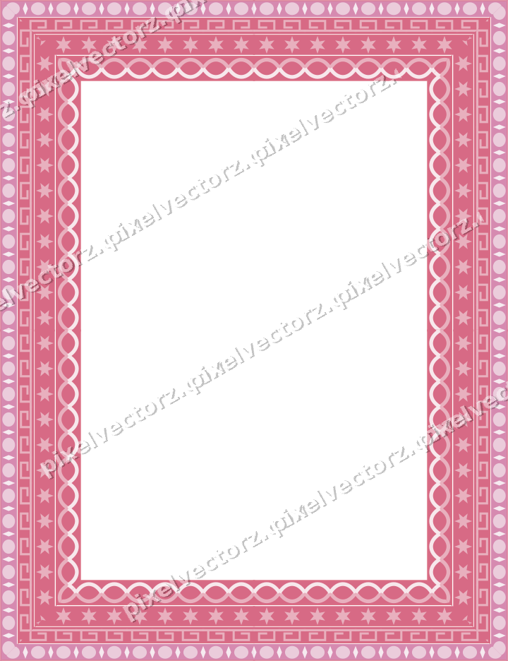 Decorative picture frame border in pale pink with egg and dart