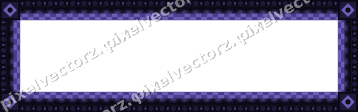 Decorative picture frame border in orange and blue with scale band