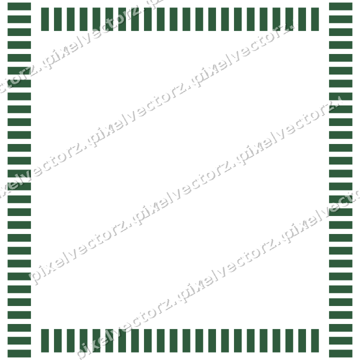 Decorative picture frame border in dark green and amber with dentil