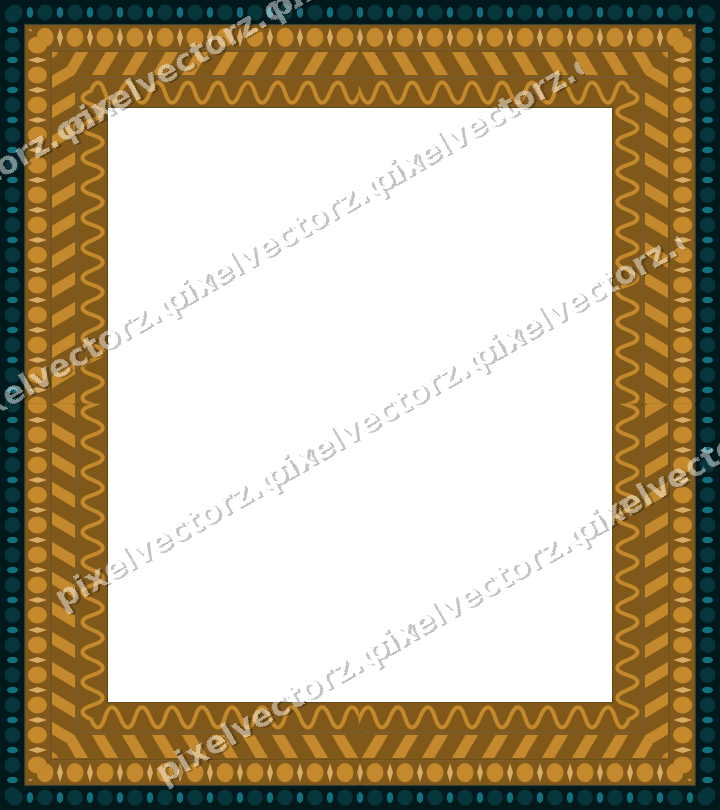 Decorative picture frame border in amber with egg and dart