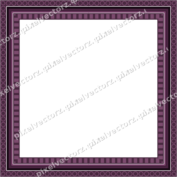 Decorative picture frame border in dark magenta with ring chain