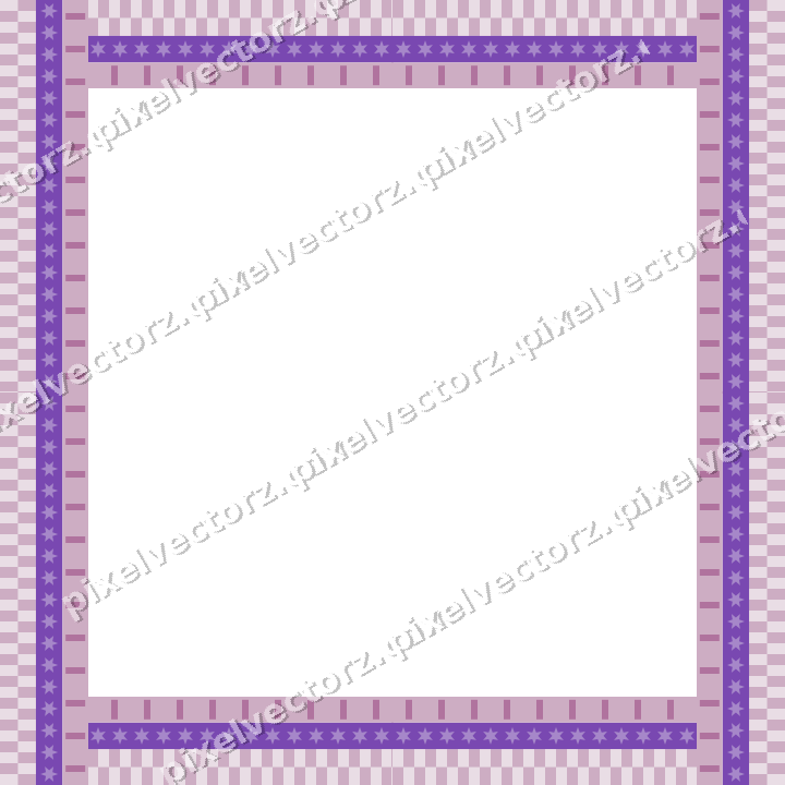 Decorative picture frame border in purple and blue with star band