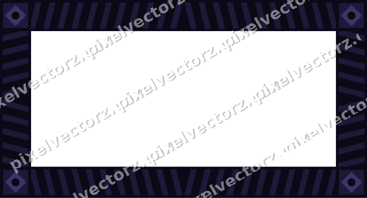 Decorative picture frame border in orange and blue with diagonal band