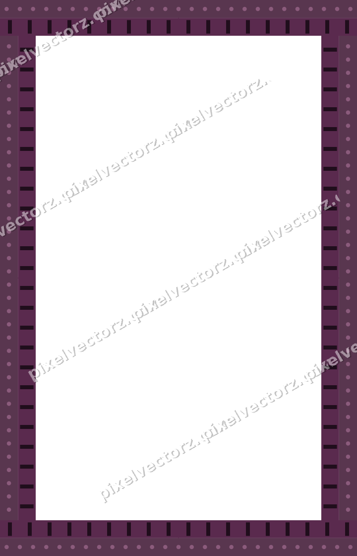 Decorative picture frame border in dark magenta and lime with dot row