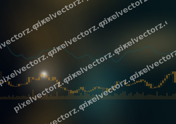 Leuchtender Neon Diagramm Hintergrund in Bernstein und Petrol