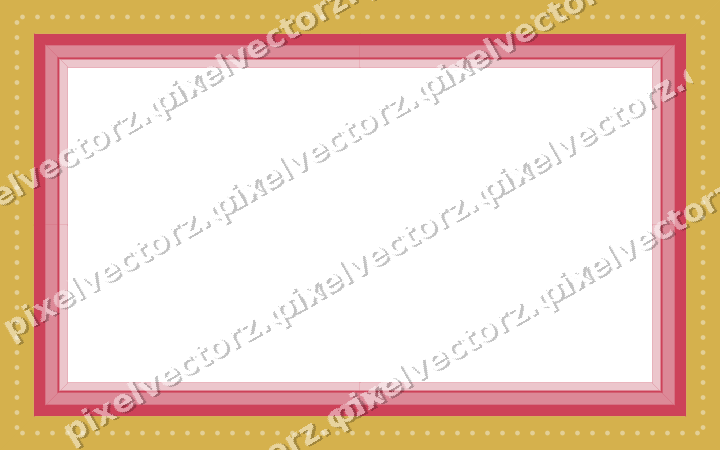 Decorative picture frame border in red and orange with dot row