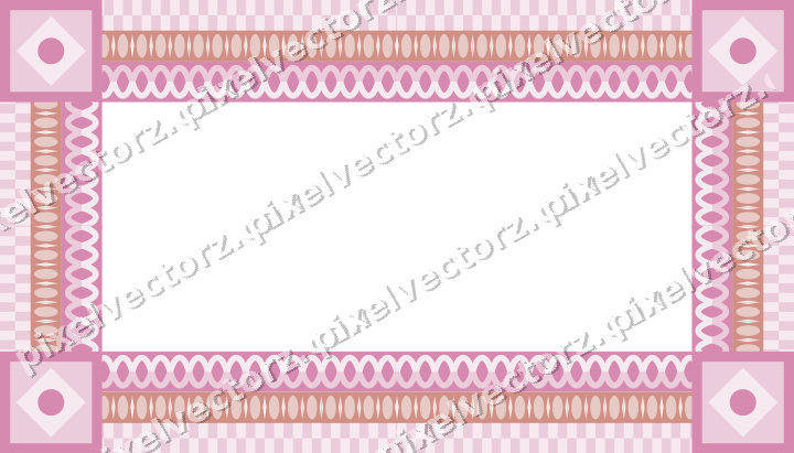 Decorative picture frame border in pale pink with egg and dart