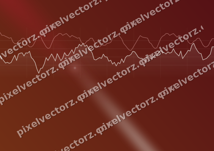 Leuchtender Neon Diagramm Hintergrund in Rot und Blasslimette