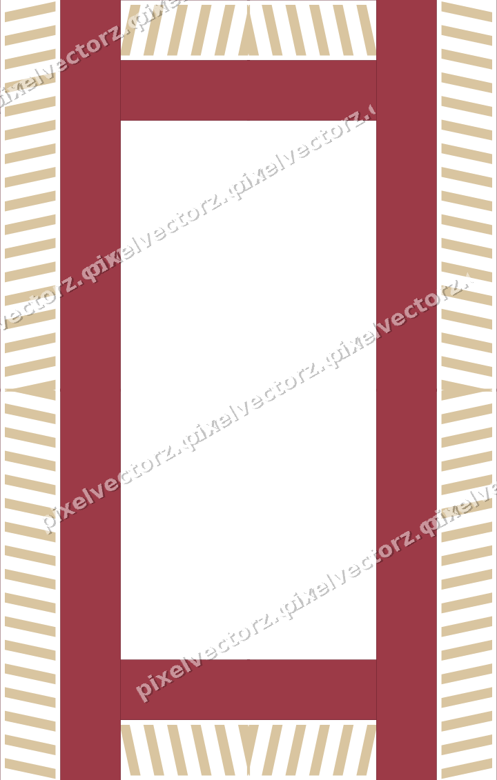 Decorative picture frame border in dark pink with diagonal band