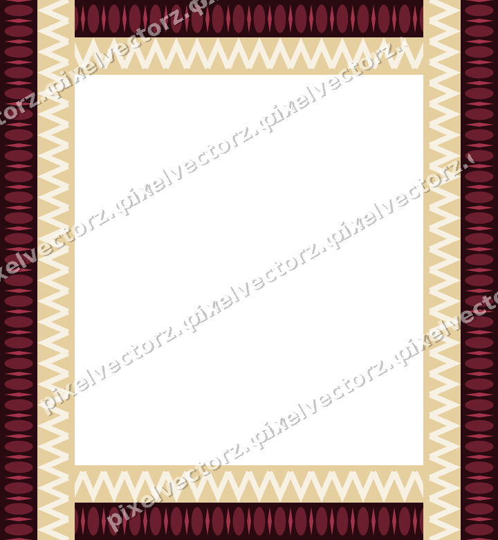 Decorative picture frame border in dark pink and red with egg and dart