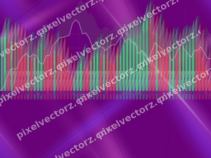 Nahtloser Neon Diagramm Hintergrund in Violett und Blau