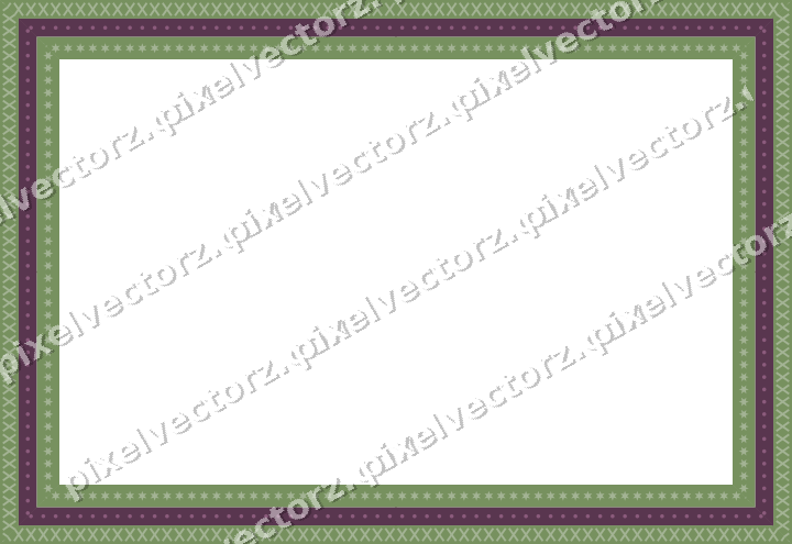 Decorative picture frame border in dark magenta with cross band