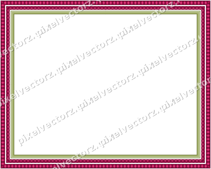 Decorative picture frame border in lime and pink with guilloche
