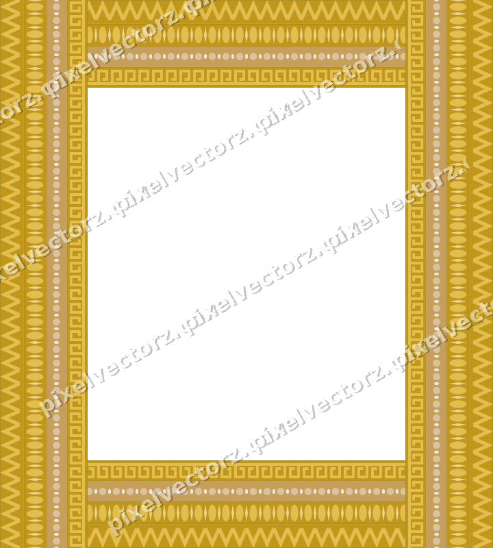 Decorative picture frame border in amber with bead and reel