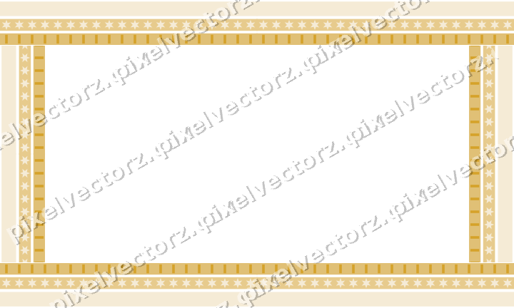 Decorative picture frame border in dark blue and amber with star band