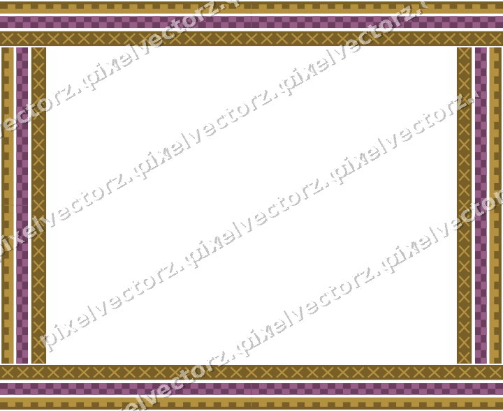 Decorative picture frame border in dark magenta with step band