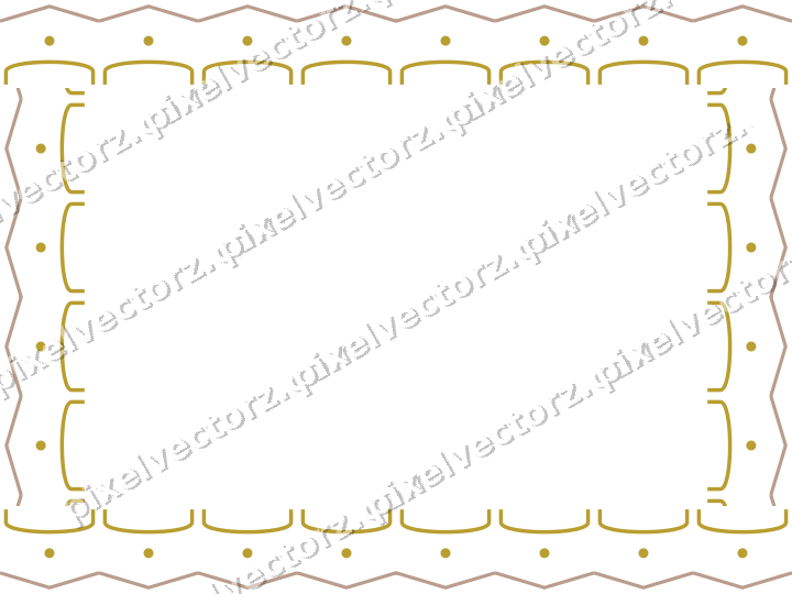 Decorative picture frame border in amber and pale orange with zigzag