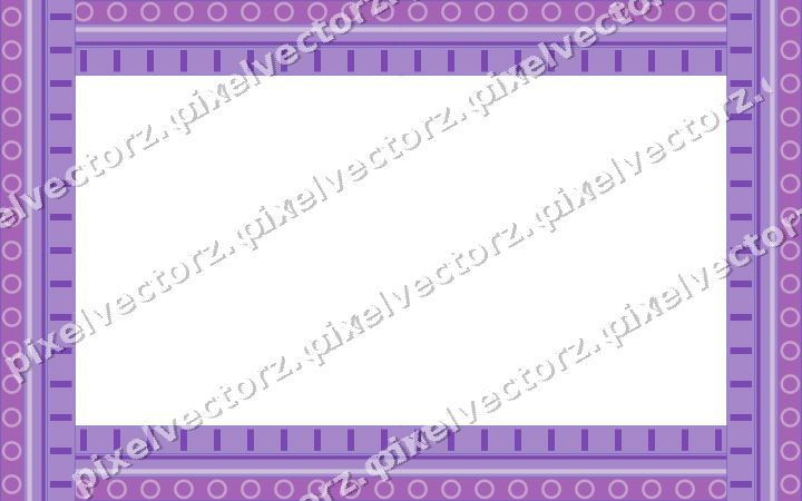 Decorative picture frame border in purple and blue with ring chain