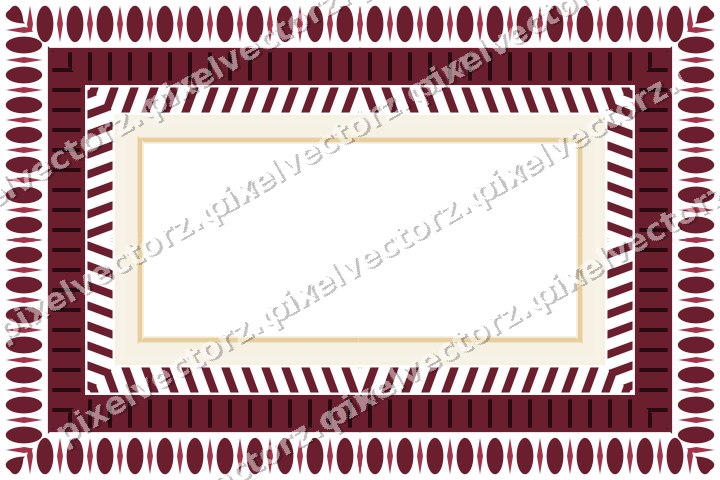 Decorative picture frame border in dark pink with diagonal band