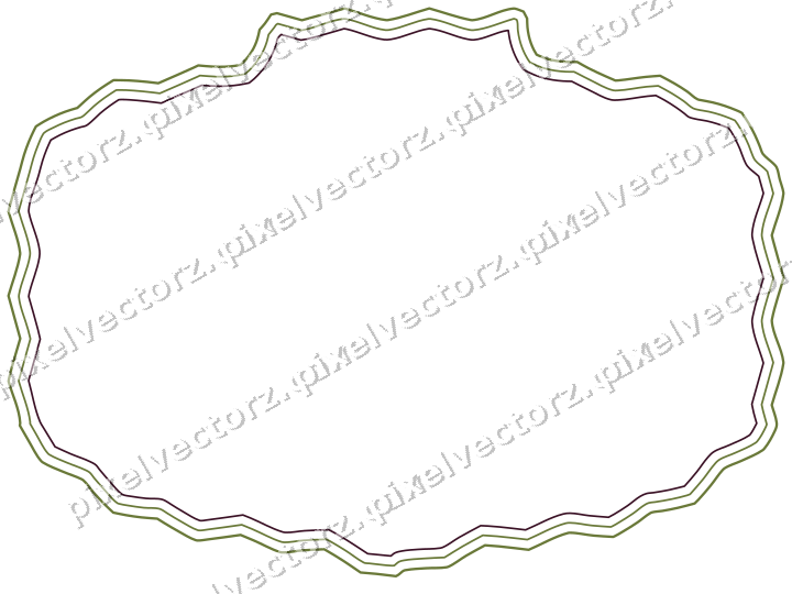 Decorative line art frame in lime and pink with label plaque