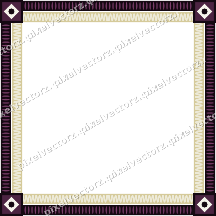 Decorative picture frame border in dark magenta with leaf moulding