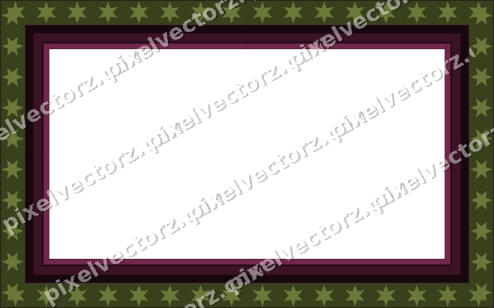 Decorative picture frame border in lime and pink with star band