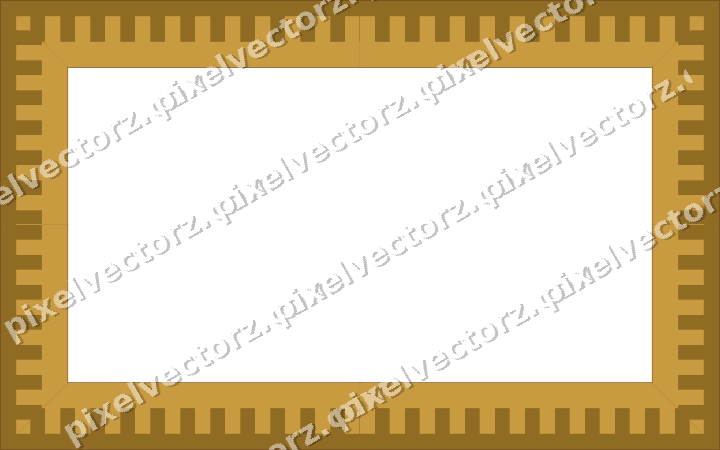 Decorative picture frame border in dark pink and amber with step band