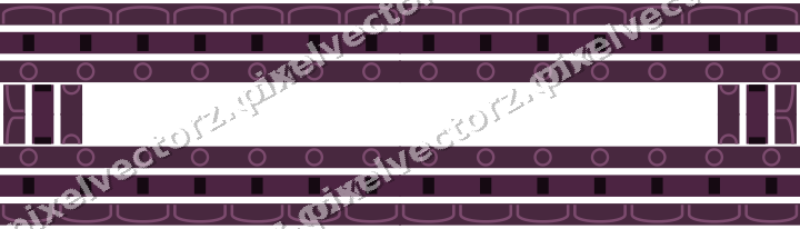 Decorative picture frame border in dark magenta with arcade frieze