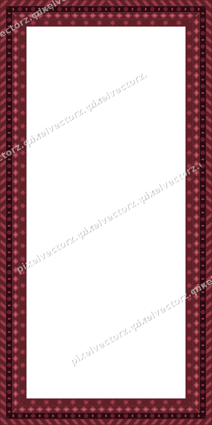 Decorative picture frame border in dark pink with diagonal band