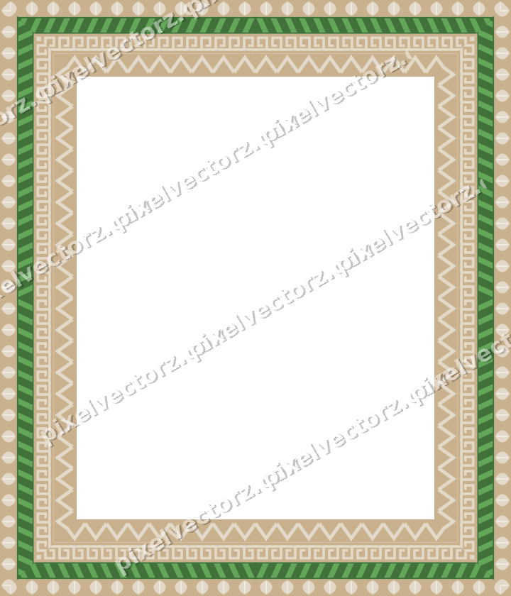 Decorative picture frame border in lime and yellow with diagonal band