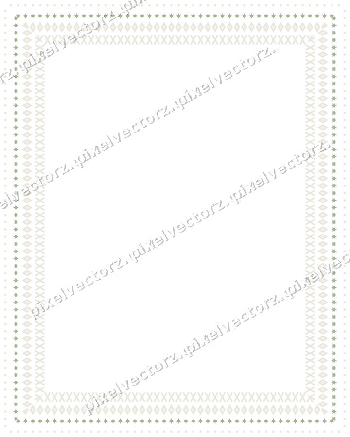 Decorative picture frame border in dark magenta and lime with dot row