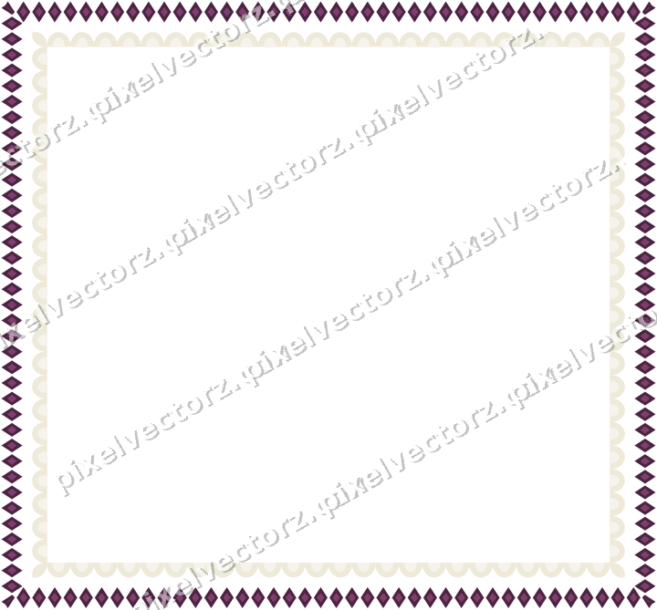 Decorative picture frame border in dark magenta with diamond band