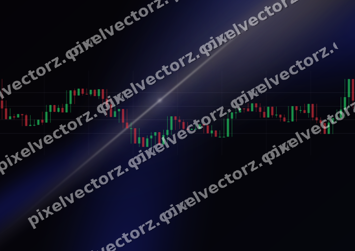 Leuchtender Neon Diagramm Hintergrund in Blau und Bernstein