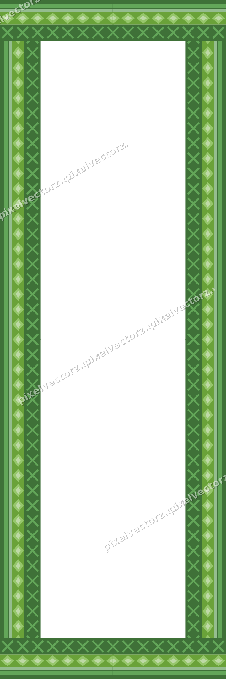 Decorative picture frame border in lime and yellow with diamond band
