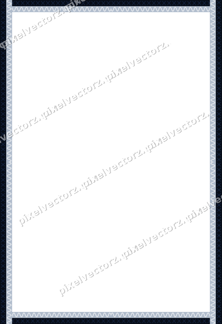 Decorative picture frame border in dark blue and white with cross band