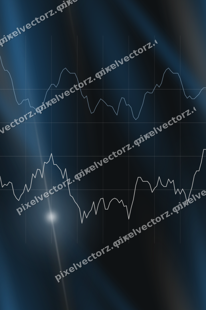 Nahtloser Neon Diagramm Hintergrund in Blau und Orange