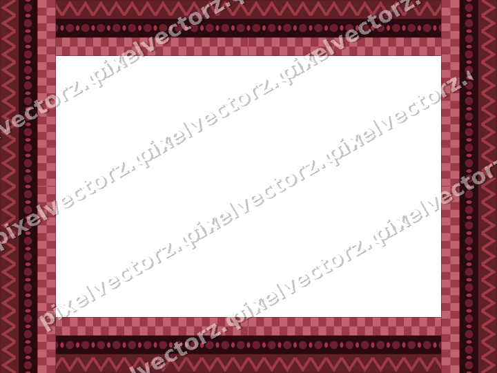 Decorative picture frame border in dark pink and red with zigzag